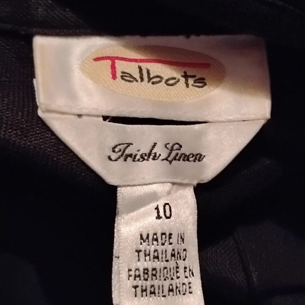 Talbots Black Button Down Shirt - Picture 2 of 4